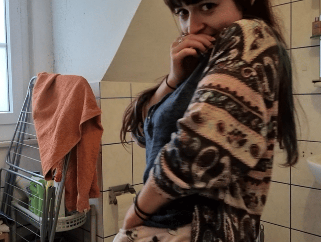 WET AFFAIR - wet in someone else's bathroom